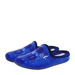 MARADONA by MARPEN SLIPPERS CFAM2 Pantofole Casa Camera Uomo Panno Azzurro  Suola Gomma