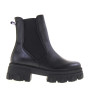 MARCO TOZZI 25403 Stivaletti Moda Donna Pelle Nero Tacco Grosso 5Cm Suola Gomma Gambale Caviglia