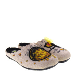 MARPEN SLIPPERS 2ITIN23 Pantofole Casa Camera Donna Feltro Beige  Suola Gomma