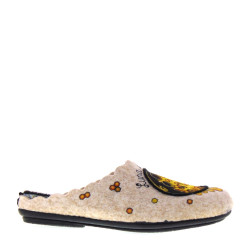 MARPEN SLIPPERS 2ITIN23 Pantofole Casa Camera Donna Feltro Beige  Suola Gomma