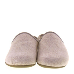 MARPEN SLIPPERS 39ITIN23 Pantofole Casa Camera Uomo Feltro Beige  Suola Gomma