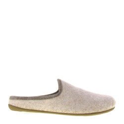 MARPEN SLIPPERS 39ITIN23 Pantofole Casa Camera Uomo Feltro Beige  Suola Gomma