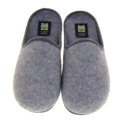 MARPEN SLIPPERS 39ITIN23 Pantofole Casa Camera Uomo Feltro Grigio  Suola Gomma