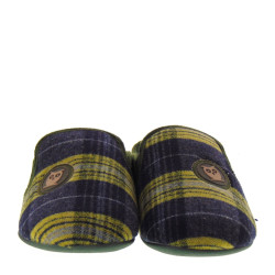 MARPEN SLIPPERS 46ITIN23 Pantofole Casa Camera Uomo Panno Navy  Suola Gomma