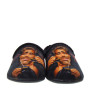 MARPEN SLIPPERS 503IV21 Pantofole Casa Camera Uomo Panno Nero  Suola Gomma