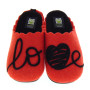 MARPEN SLIPPERS IT18IV22 Pantofole Casa Camera Donna Feltro Rosso  Suola Gomma