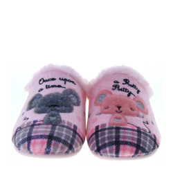 MARPEN SLIPPERS IT31IV22 Pantofole Casa Camera Donna Panno Rosa  Suola Gomma