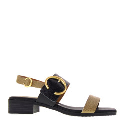 OH MY SANDALS 5170 Sandali Sportivi Donna Pelle Taupe Tacco Grosso 3Cm Suola Gomma