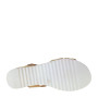 OH MY SANDALS 5206 Sandali Sportivi Donna Corda Cuoio Tacco Zeppa 4Cm Suola Gomma