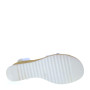 OH MY SANDALS 5215 Sandali Sportivi Donna Pelle Bianco Tacco Zeppa 7Cm Suola Gomma