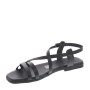 OH MY SANDALS 5316 Sandali Sportivi Donna Pelle Nero Tacco Grosso 1Cm Suola Gomma