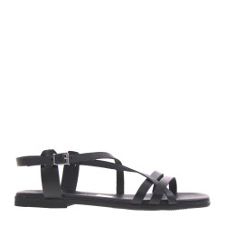 OH MY SANDALS 5316 Sandali Sportivi Donna Pelle Nero Tacco Grosso 1Cm Suola Gomma