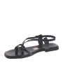 OH MY SANDALS 5317 Infradito Quotidiano Donna Pelle Nero Tacco Grosso 1Cm Suola Gomma