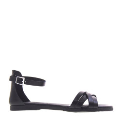 OH MY SANDALS 5318 Sandali Sportivi Donna Pelle Nero  Suola Gomma