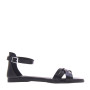 OH MY SANDALS 5318 Sandali Sportivi Donna Pelle Nero  Suola Gomma