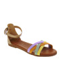 OH MY SANDALS 5318 Sandali Sportivi Donna Pelle Taupe  Suola Gomma