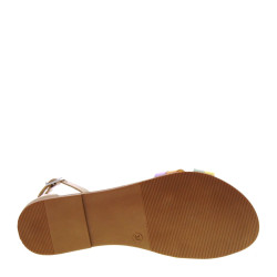 OH MY SANDALS 5318 Sandali Sportivi Donna Pelle Taupe  Suola Gomma