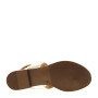 OH MY SANDALS 5334 Infradito Quotidiano Donna Pelle Laminata Champagne Tacco Grosso 2Cm Suola Gomma