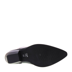 PIRANHA 505 Texani Alti Donna Pelle Nero Tacco Western 4Cm Suola Gomma Gambale Ginocchio