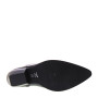 PIRANHA 505 Texani Alti Donna Pelle Nero Tacco Western 4Cm Suola Gomma Gambale Ginocchio