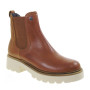 PITILLOS 10105 Stivaletti Casual Donna Pelle Cuoio Tacco Grosso 4Cm Suola Gomma