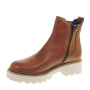 PITILLOS 10105 Stivaletti Casual Donna Pelle Cuoio Tacco Grosso 4Cm Suola Gomma