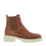 PITILLOS 10105 Stivaletti Casual Donna Pelle Cuoio Tacco Grosso 4Cm Suola Gomma