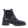 PITILLOS 10105 Stivaletti Casual Donna Pelle Nero Tacco Grosso 4Cm Suola Gomma