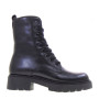 PITILLOS 10106 Anfibi Casual Donna Pelle Nero Tacco Grosso 4Cm Suola Gomma