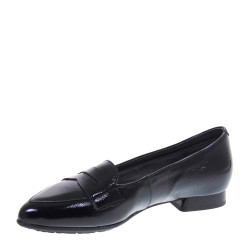 PITILLOS 10142 Ballerine Casual Donna Naplack Nero Tacco Grosso 2Cm Suola Gomma