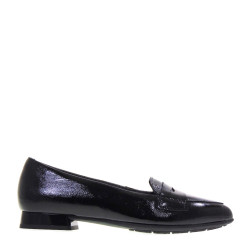 PITILLOS 10142 Ballerine Casual Donna Naplack Nero Tacco Grosso 2Cm Suola Gomma