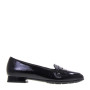 PITILLOS 10142 Ballerine Casual Donna Naplack Nero Tacco Grosso 2Cm Suola Gomma