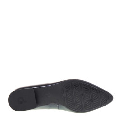 PITILLOS 10142 Ballerine Casual Donna Naplack Nero Tacco Grosso 2Cm Suola Gomma