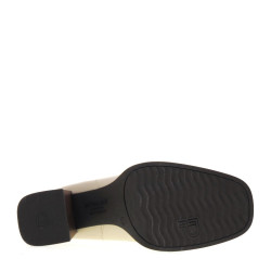 PITILLOS 10192 Stivaletti Moda Donna Pelle Piedra Tacco Grosso 7Cm Suola Gomma Gambale Caviglia