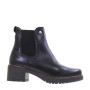 PITILLOS 20022 Stivaletti Casual Donna Pelle Nero Tacco Grosso 5Cm Suola Gomma Gambale Caviglia