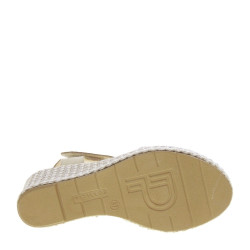 PITILLOS 5503 Sandali Sportivi Donna Rafia Naturale Tacco Zeppa 6Cm Suola Poliuretano