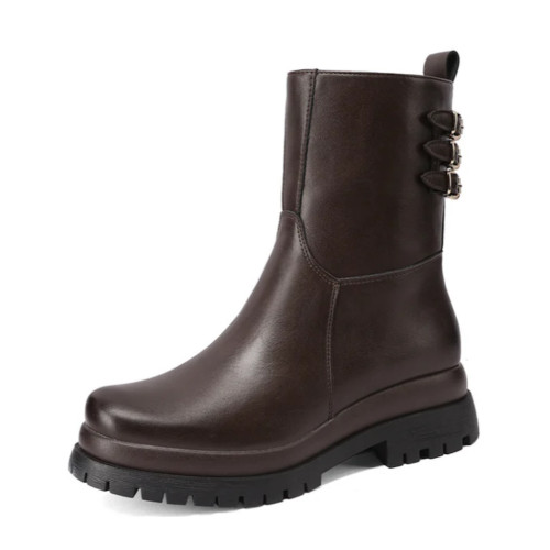 QUEEN HELENA X3398 Stivaletti Moda Donna Pelle Sintetica Brown Tacco Grosso 5Cm Suola Gomma Gambale Caviglia QUEEN HELENA X3398 Stivaletti Moda Donna Pelle Sintetica Brown Tacco Grosso 5Cm Suola Gomma Gambale Caviglia