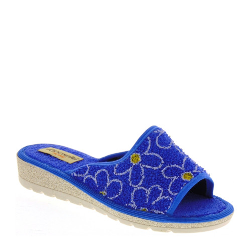 RIPOSELLA 250 Pantofole Aperte Donna Spugna Avio Tacco Zeppa 3Cm Suola Gomma