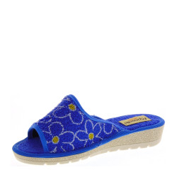 RIPOSELLA 250 Pantofole Aperte Donna Spugna Avio Tacco Zeppa 3Cm Suola Gomma