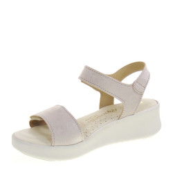 RIPOSELLA ALYWA01BX Sandali Sportivi Donna Alyssa Similpelle Beige Tacco Zeppa 5Cm Suola Gomma