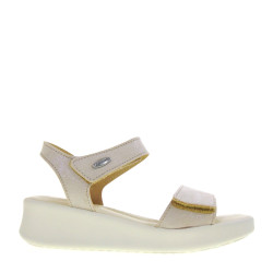 RIPOSELLA ALYWA01BX Sandali Sportivi Donna Alyssa Similpelle Beige Tacco Zeppa 5Cm Suola Gomma