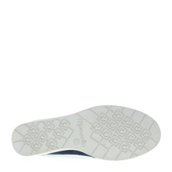 RIPOSELLA MANWA02BX Mocassini Casual Donna Manuela Scamosciato Blu Tacco Zeppa 4Cm Suola Gomma