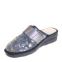 RIPOSELLA WB00BX Pantofole Casa Camera Donna Stella Panno Grigio Tacco Zeppa 4Cm Suola Gomma