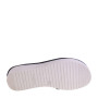 RIPOSELLA WB03BX Pantofole Casa Camera Donna Samia Panno Nero Tacco Zeppa 5Cm Suola Gomma