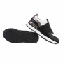 SHOES WORLD 28673 Sneaker Casual Donna Sintetico Nero Bianco  Suola Gomma