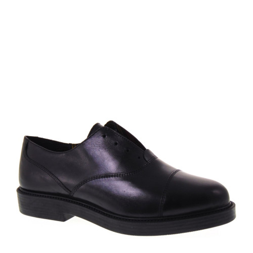 Scarpe Invernali casual per Donna, in Pelle Nera con manifattura artigianale Italiana, ANTICA CUOIERIA 19969