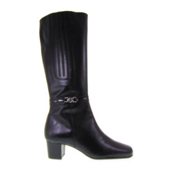CONFORT 4044 Stivali Donna Invernali in Pelle Nera Linea Comoda MADE IN ITALY