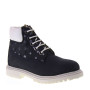 Scarponcini Invernali per Bambina in Nubuck Blu, LUMBERJACK  River  SG00101-001 Stars Navy Blue e White