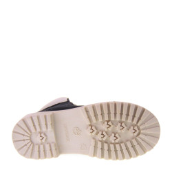 Scarponcini Invernali per Bambina in Nubuck Blu, LUMBERJACK  River  SG00101-001 Stars Navy Blue e White