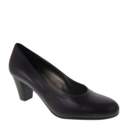 CONFORT 17I5162 Nappa Caffe Decolte Classico Tacco Basso Linea Comoda Nappa Caffe Pelle Marrone Made in Italy